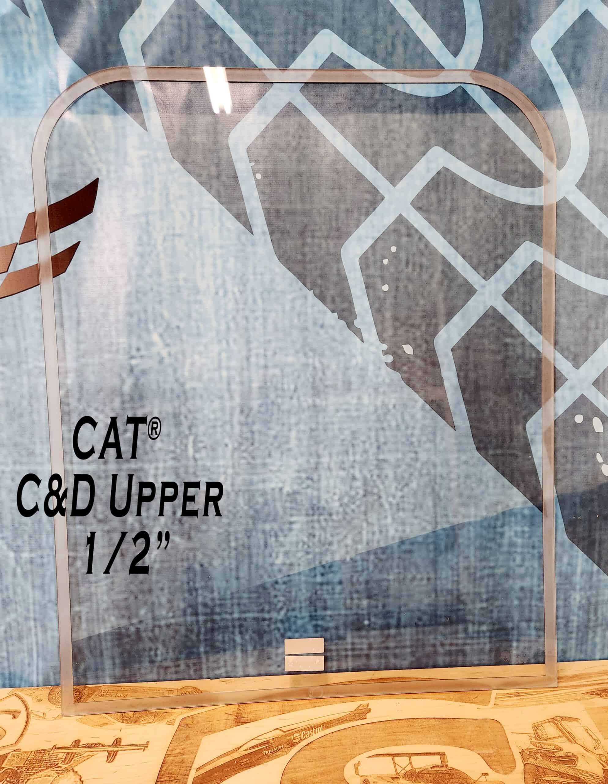 CAT C & D Excavator Windshield - Image 3