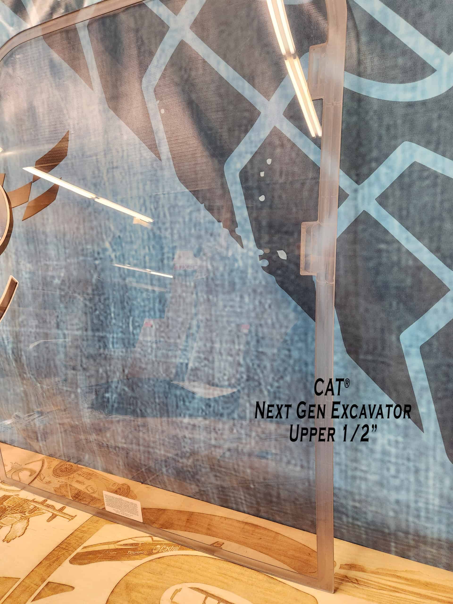 CAT Next Gen 316-395 Excavator Windshield - Image 4