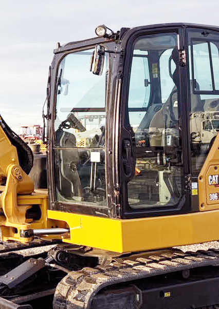 CAT 306 Mini Hydraulic Excavator Windshield